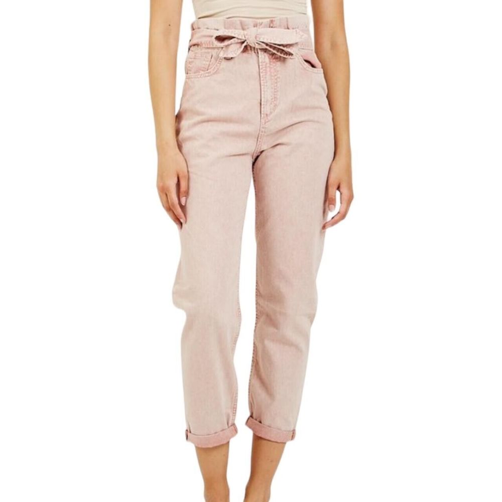 Joe's Jeans High Rise The Brinkley paperbag Women Jeans in Light Pink